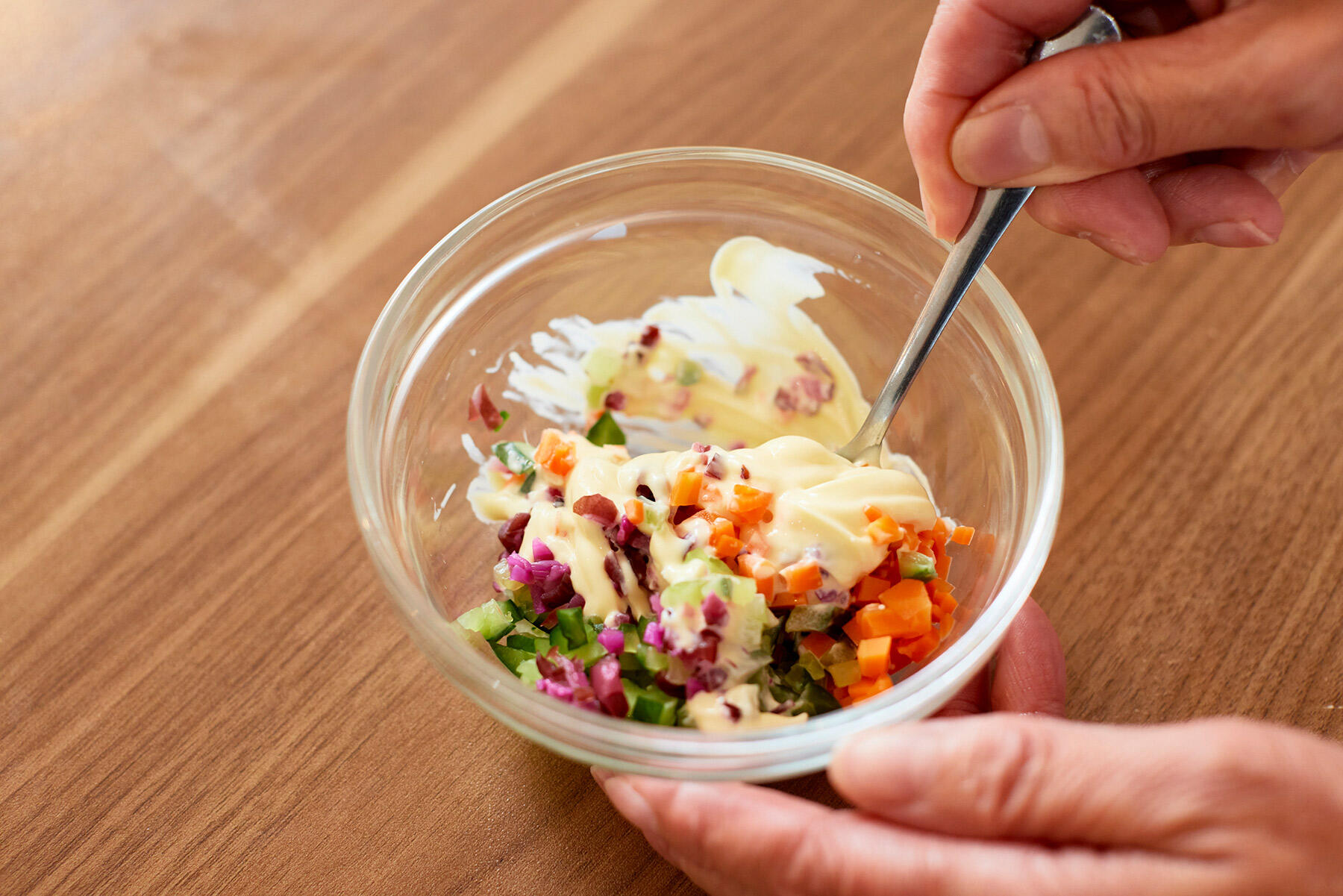 タルタルを混ぜる