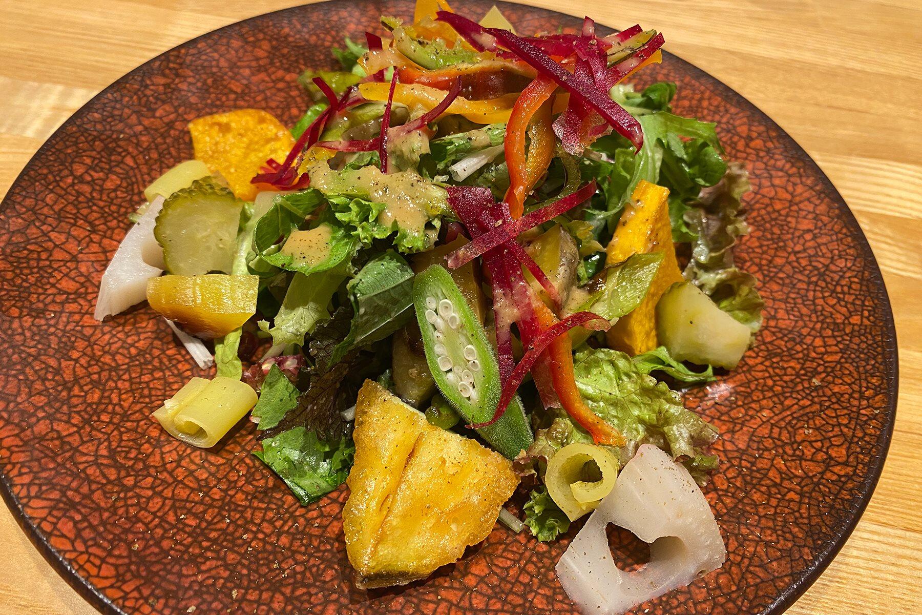 京都大原より秋野菜サラダ