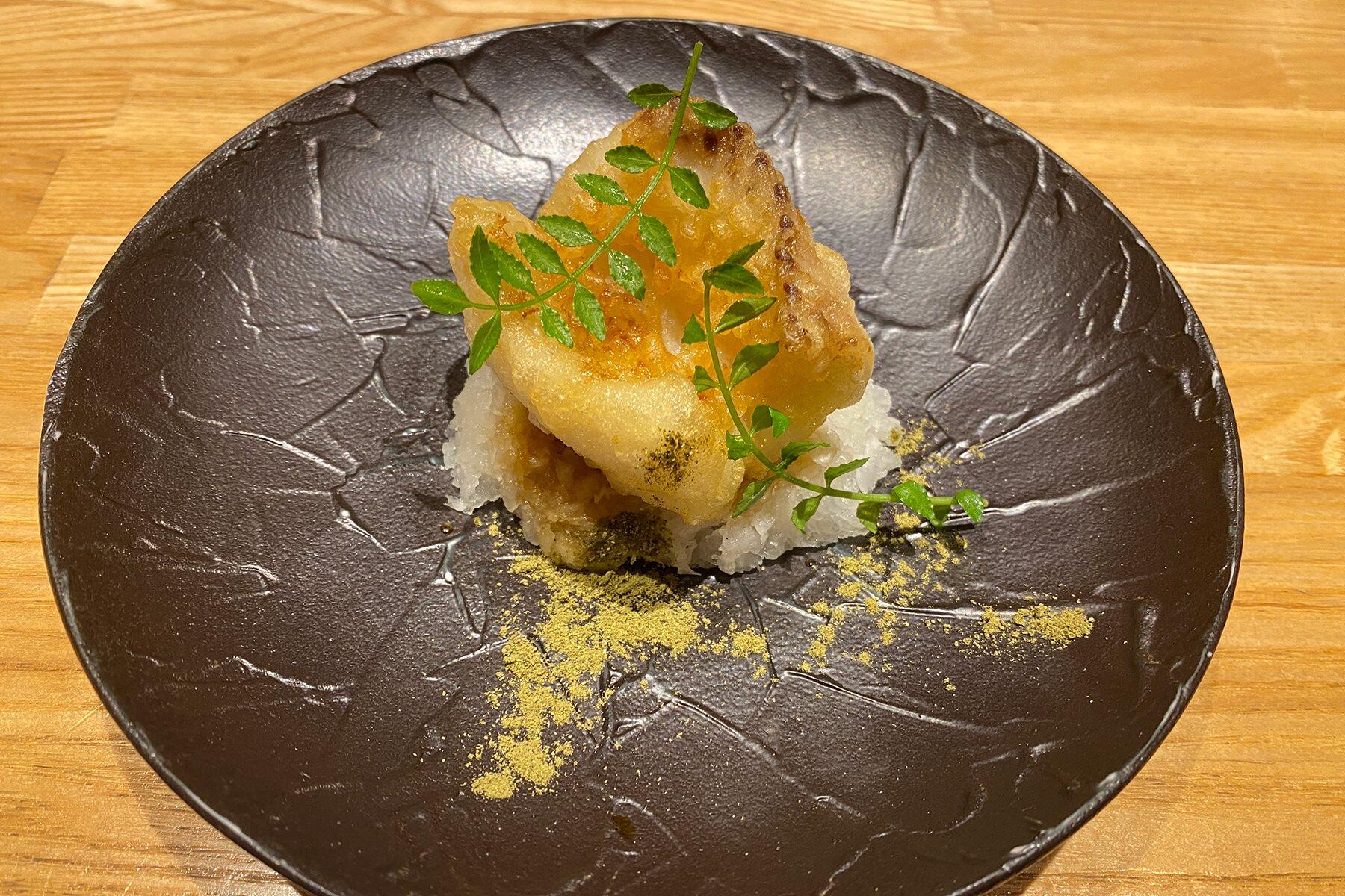 活タチウオフリットおろしじょうゆ