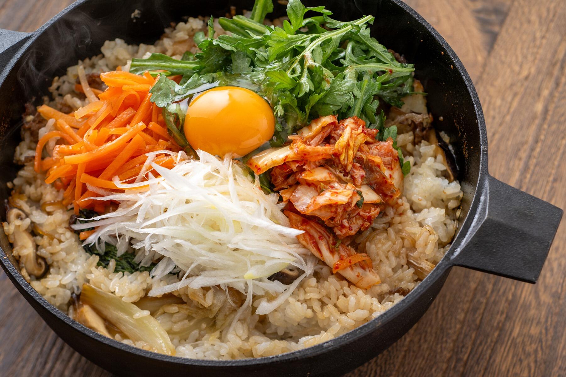 石焼風すき焼きビビンパ