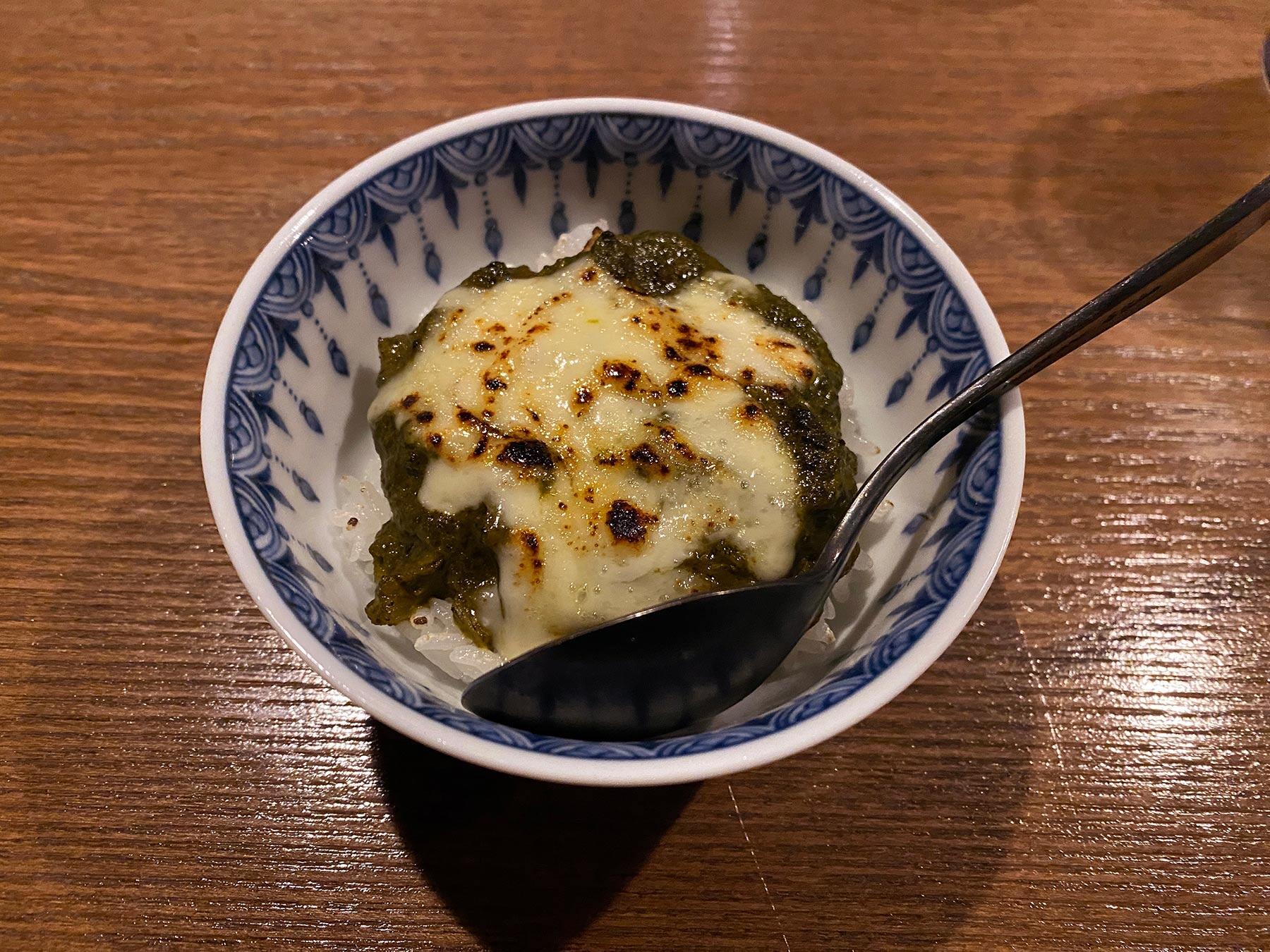 ほうれん草とさつま芋の焼きチーズカレー