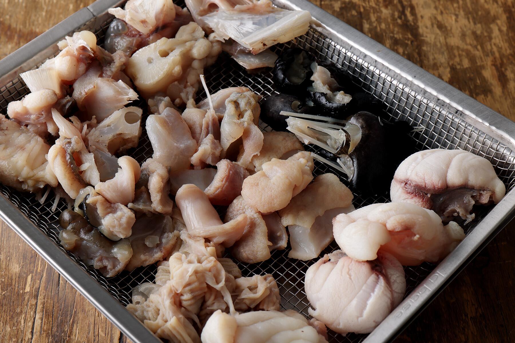 あんこうをゆでる