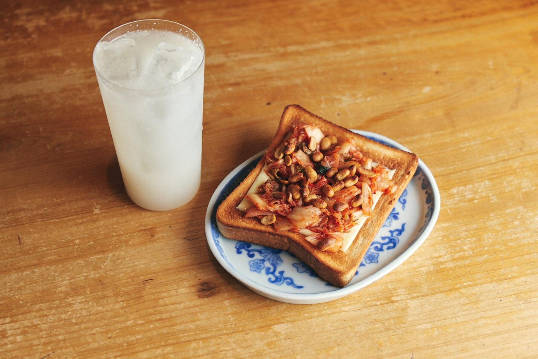 発酵食品の相乗効果！“キムチとドライ納豆の発酵トースト”