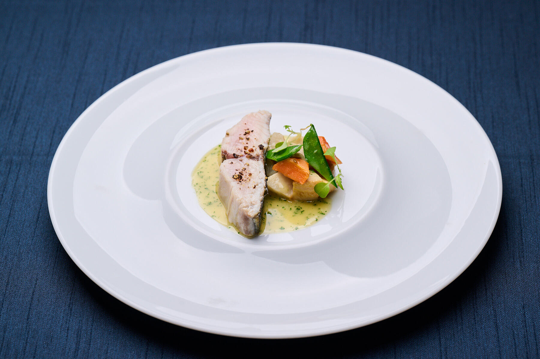 さわらのミキュイ がめ煮のガルニチュール