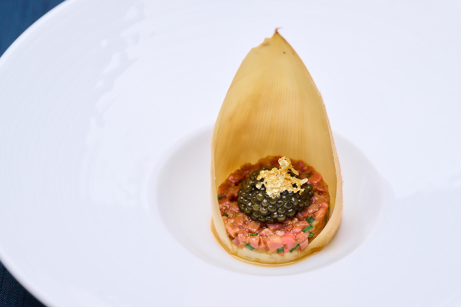 博多和牛とたけのこのタルタル