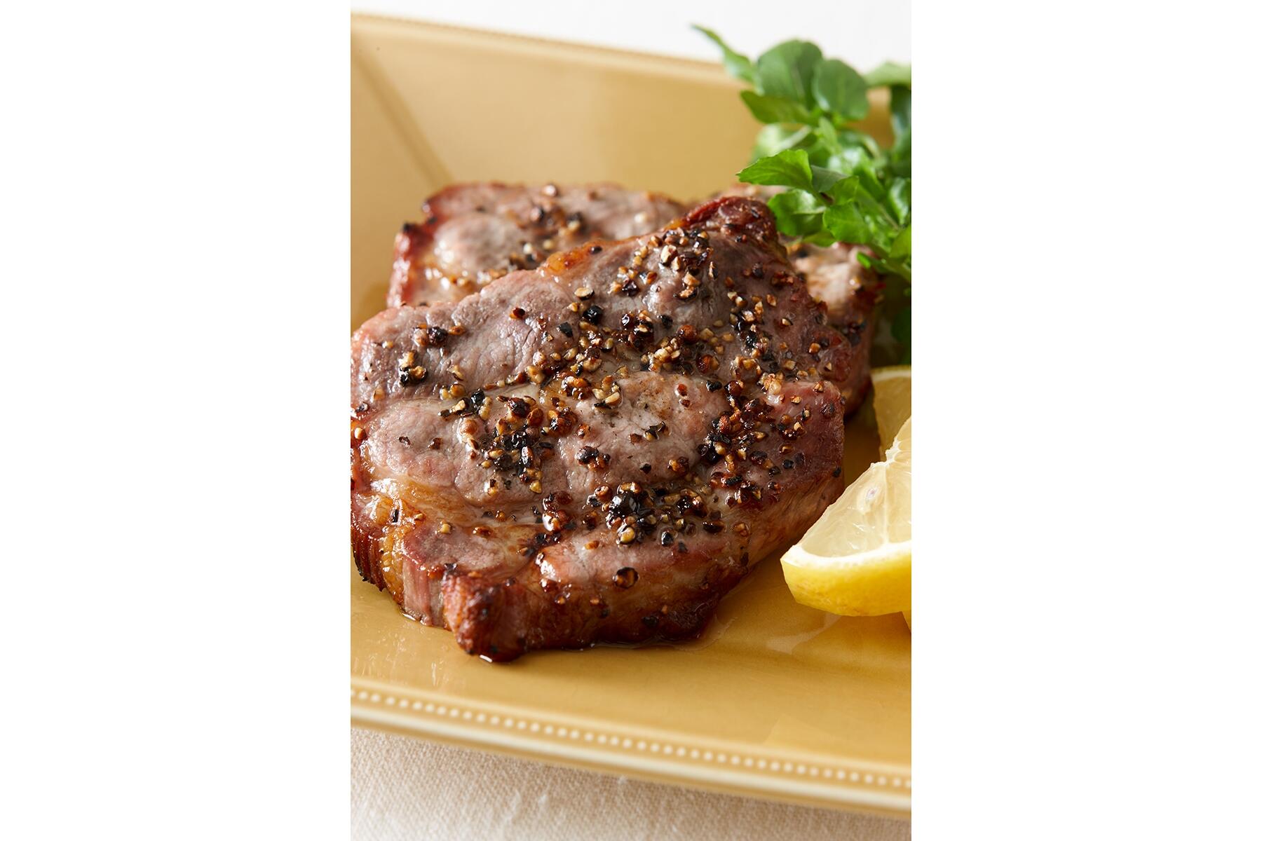 ガツンと効かせた胡椒の辛味がたまらない“豚の胡椒焼き”