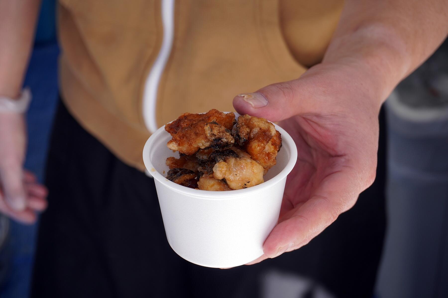 うつぼの唐揚げ