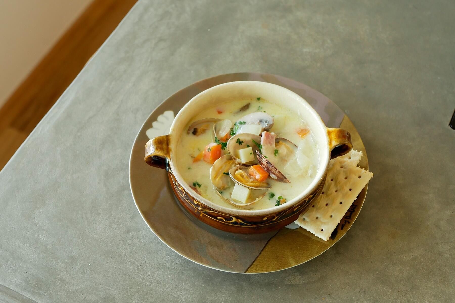 チャウダーの定番！“あさりのチャウダー”