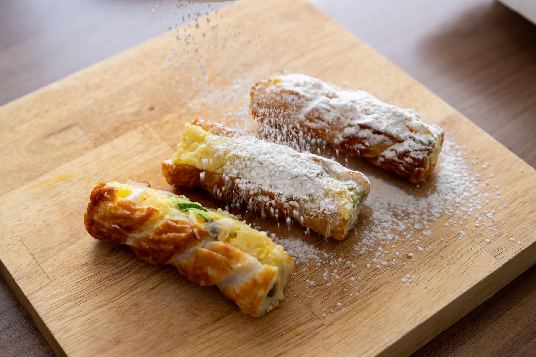 天ぷら粉をまぶす