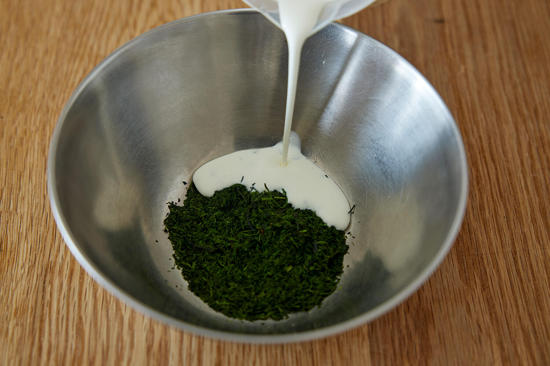 煎茶クリームをつくる