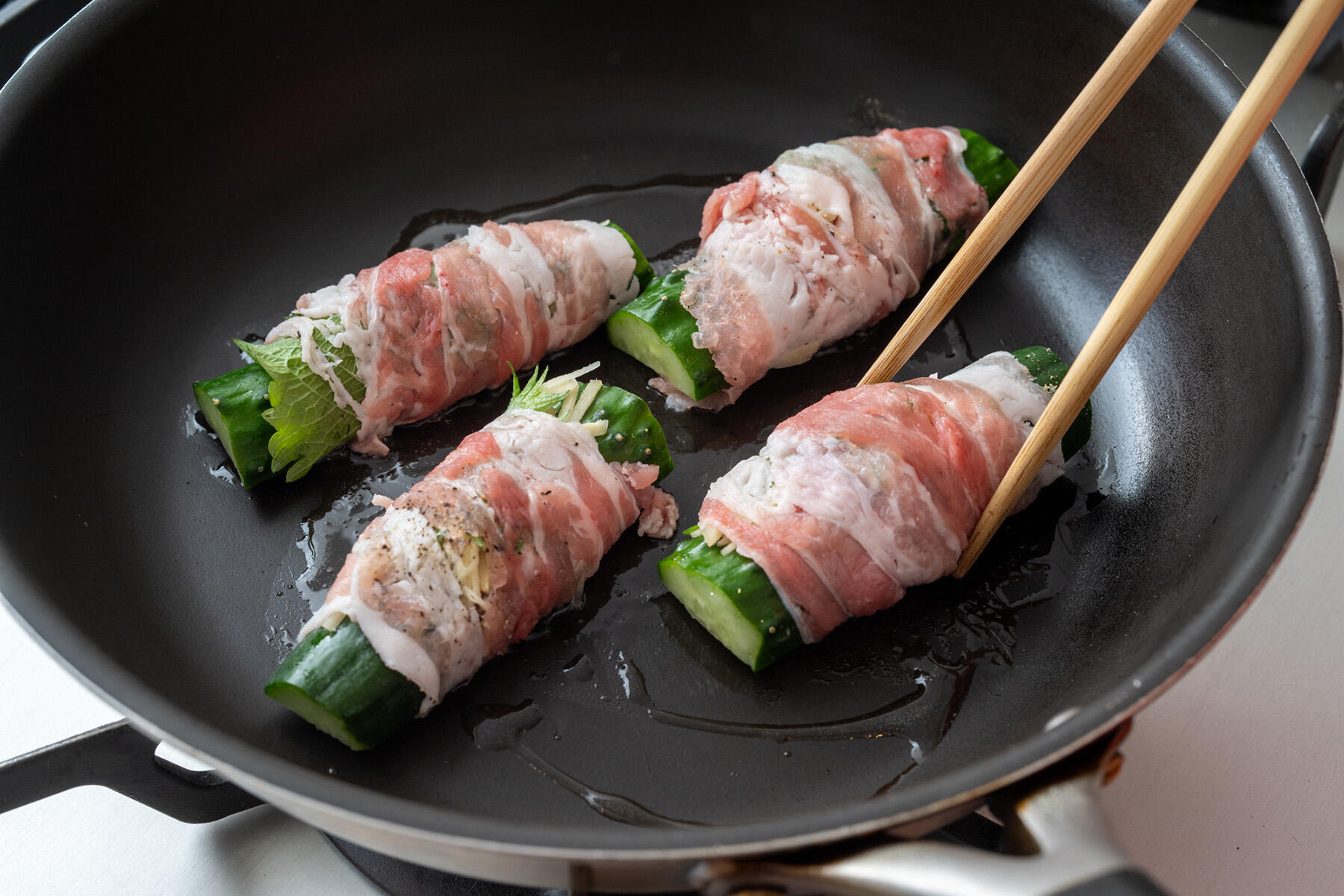 フライパンで焼く