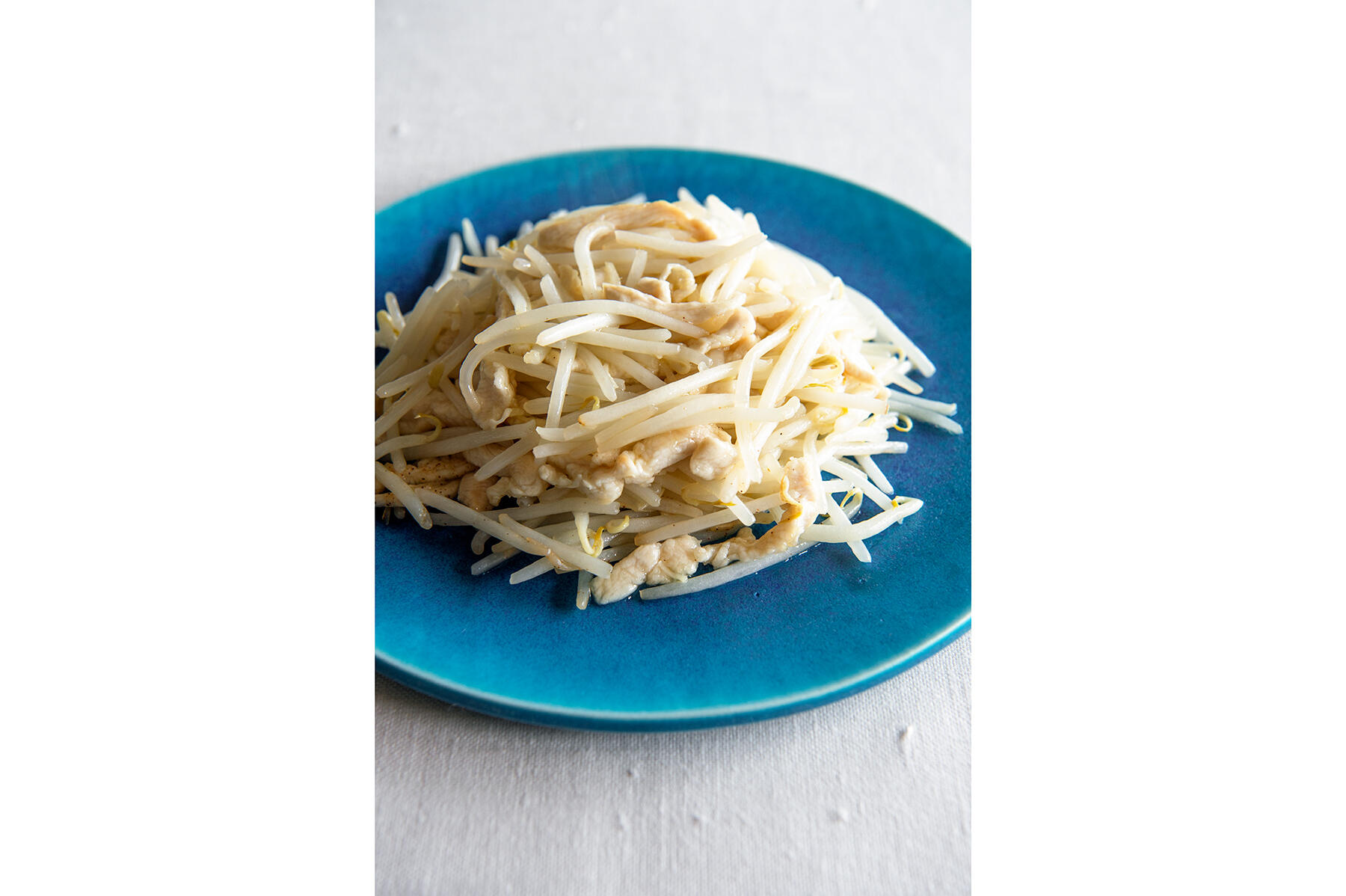 もやしとささみの塩炒め