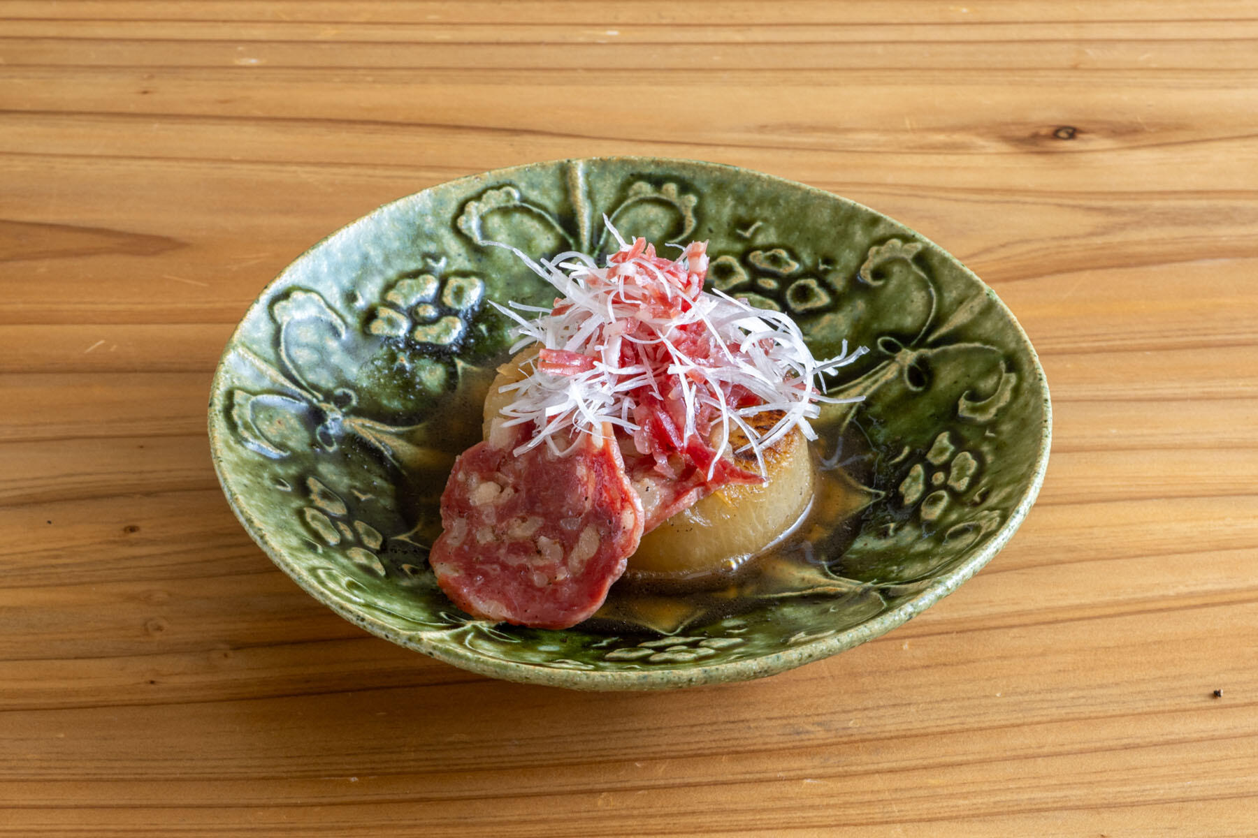 サラミと大根ステーキ