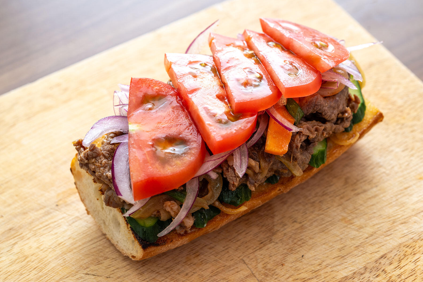 残りの具材をのせて挟む