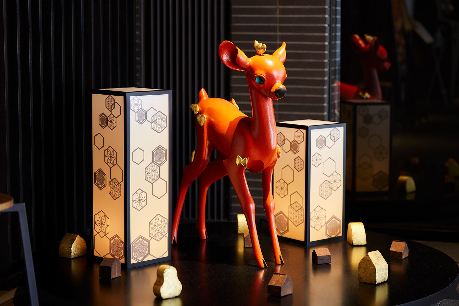 ロビーのオブジェ