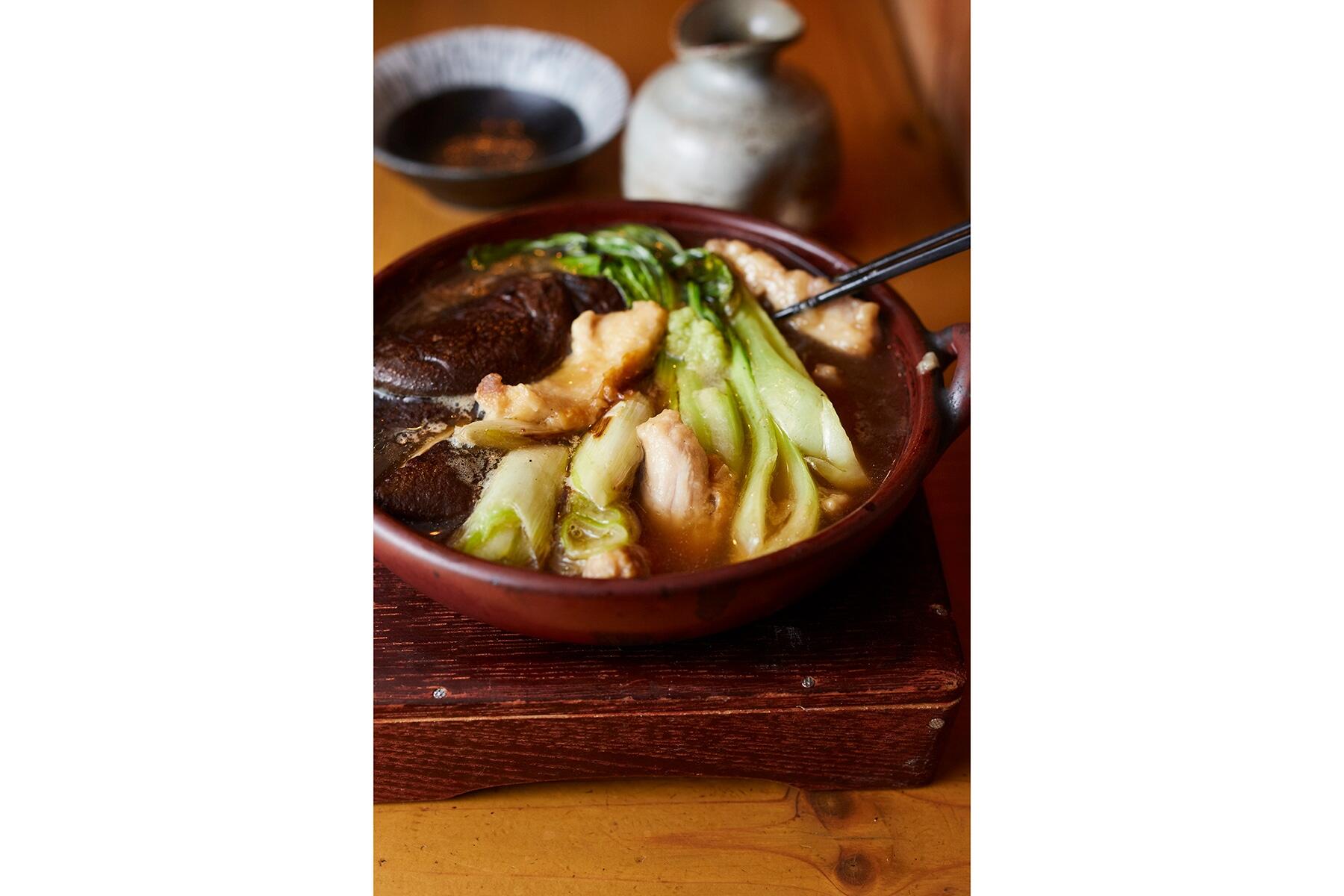 鶏肉の治部煮風