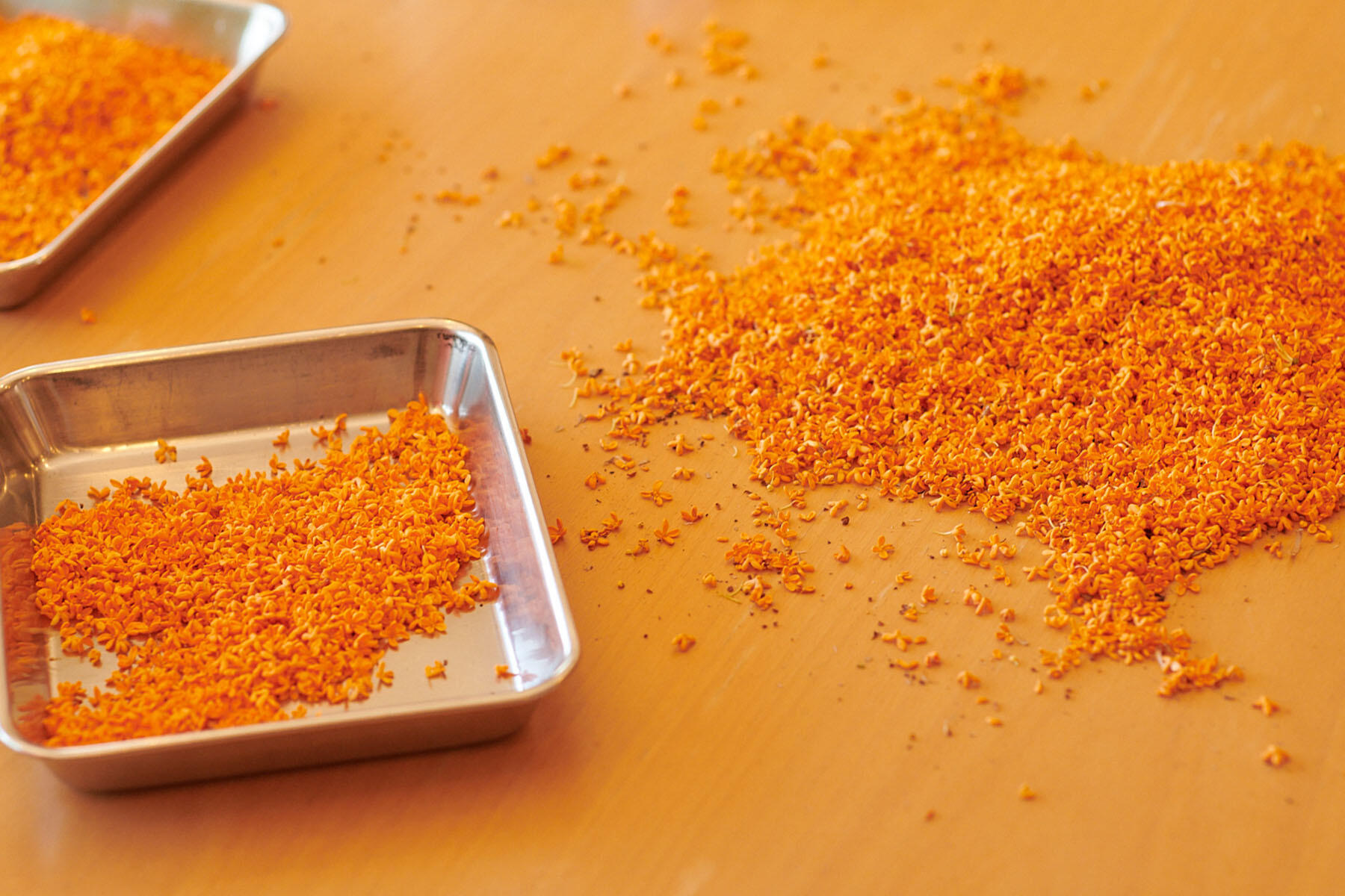 花弁を取り分ける