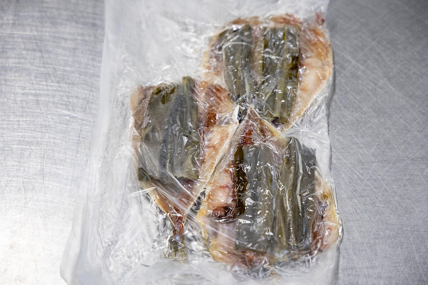 脱水シートで包む