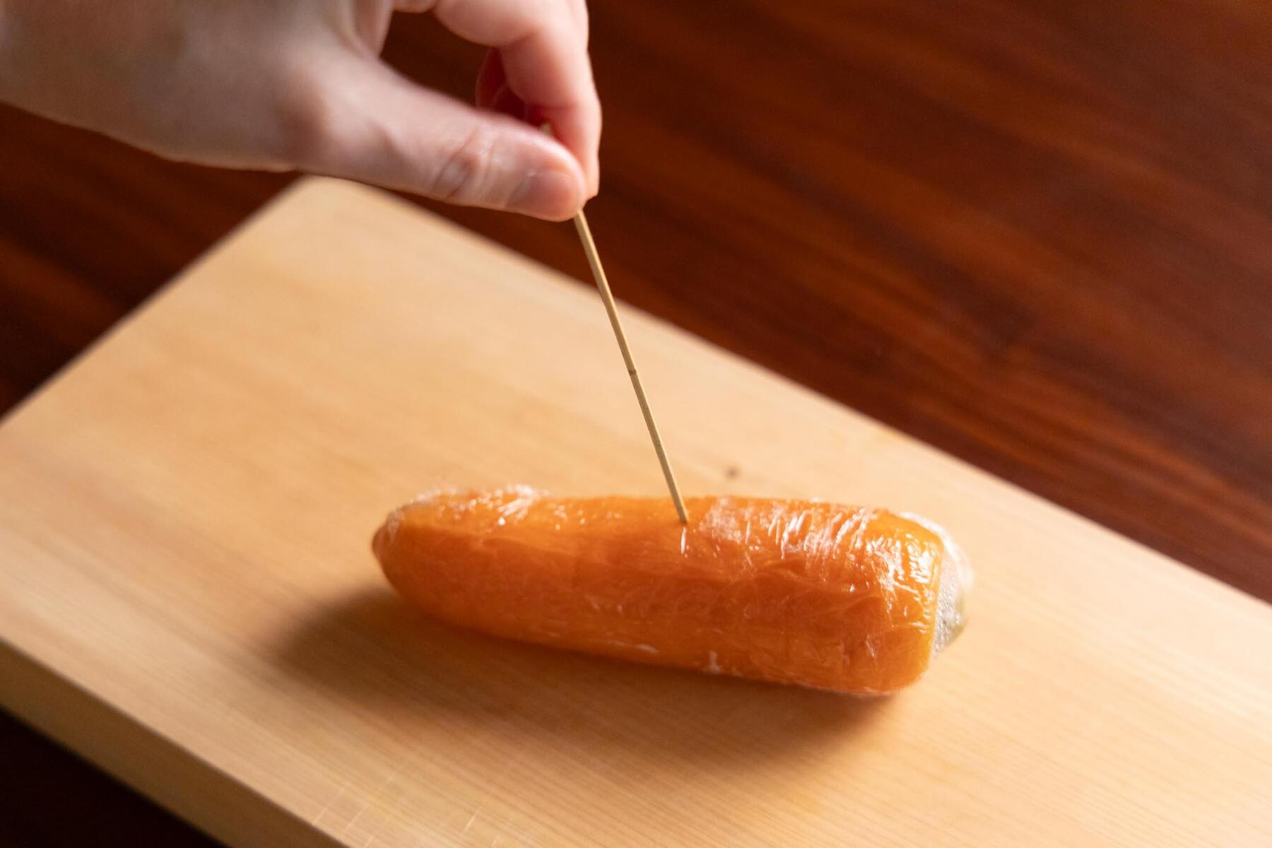 にんじんを加熱する