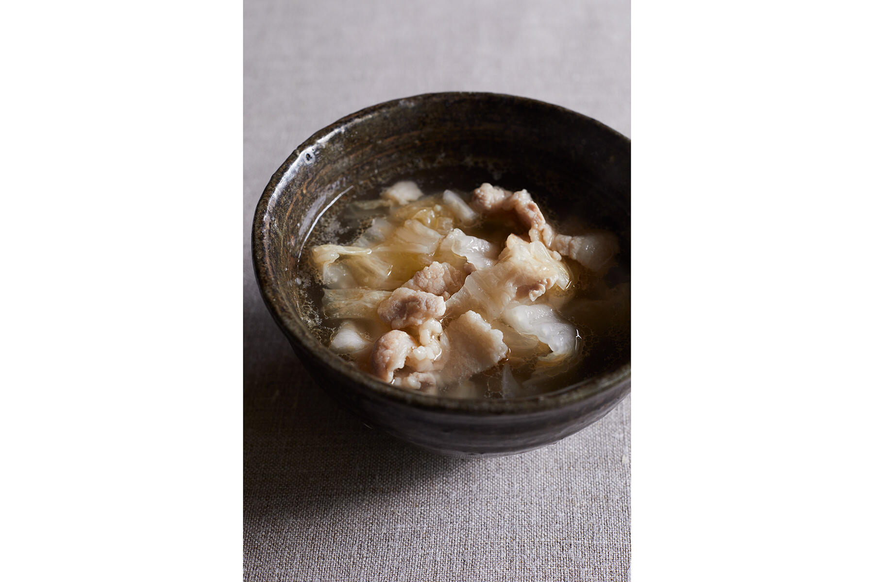 白菜漬けと豚肉のスープ