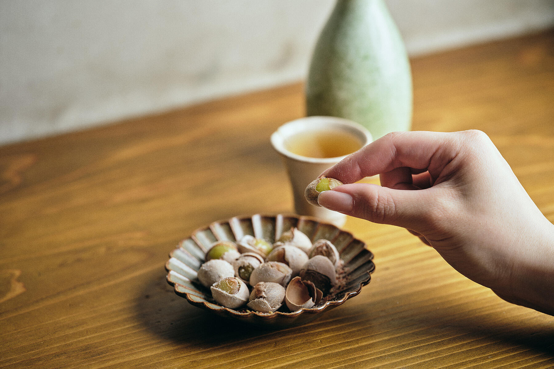 塩煎り麻辣銀杏