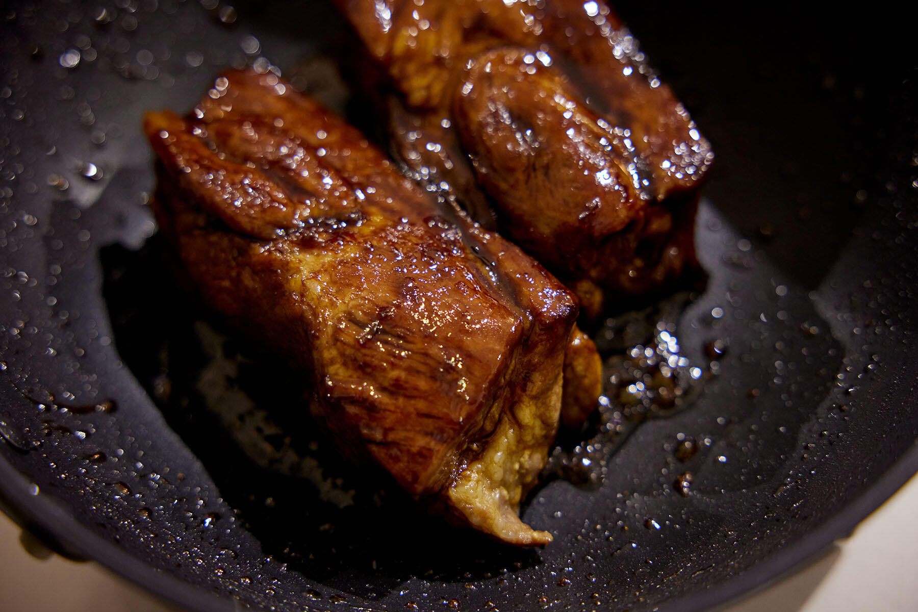 調味料をからめる