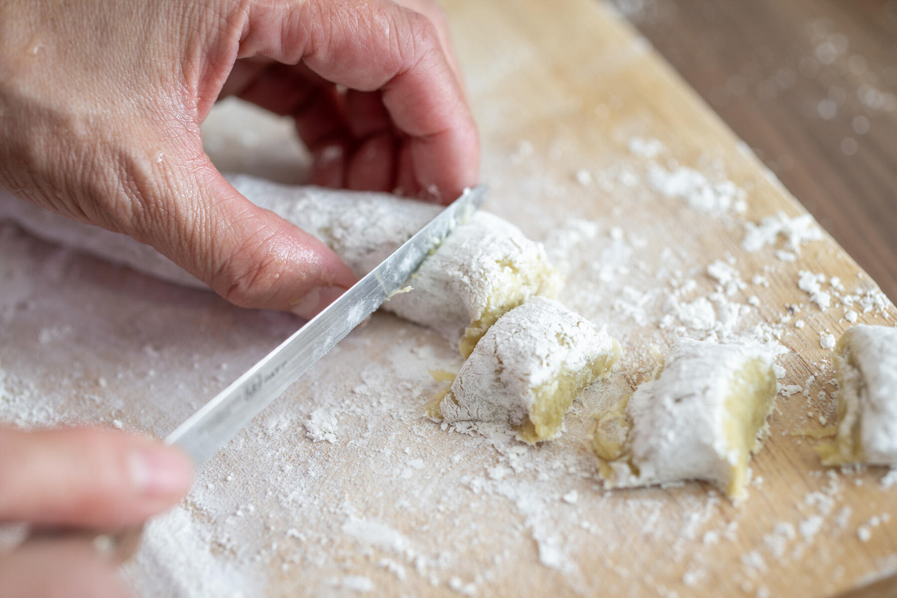 生地を分割する