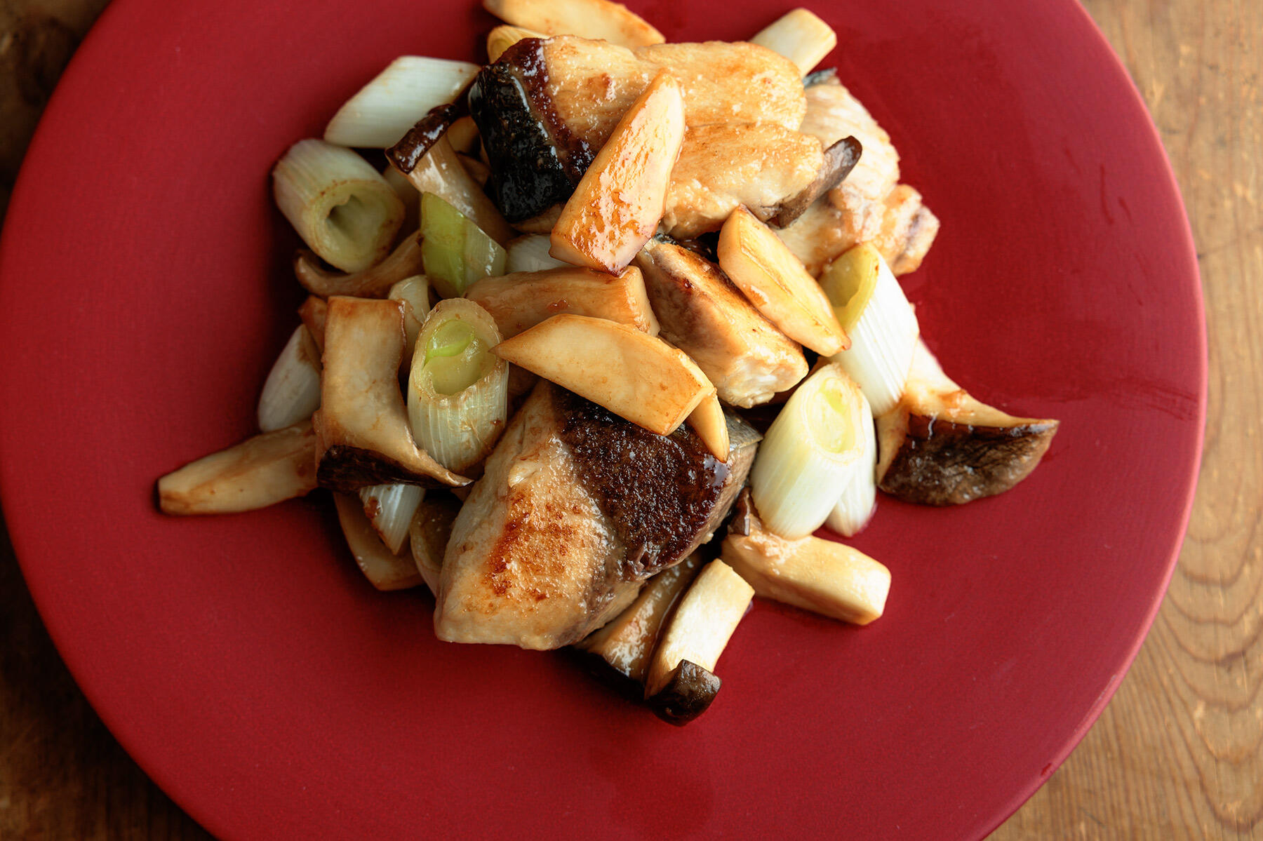 ぶりのにんにくポン酢バター炒め