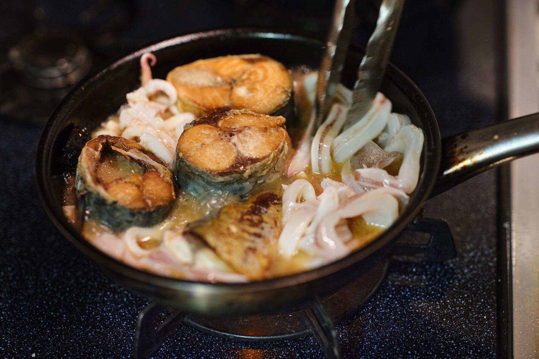 ビネガーを加える