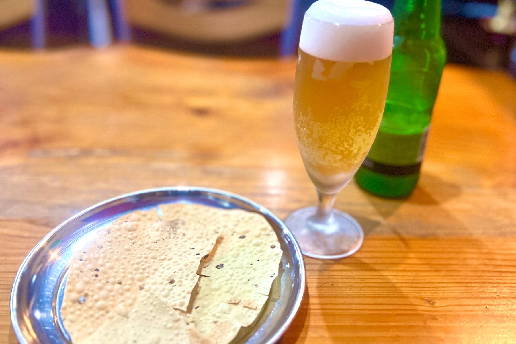 パパドゥとハイネケンビール