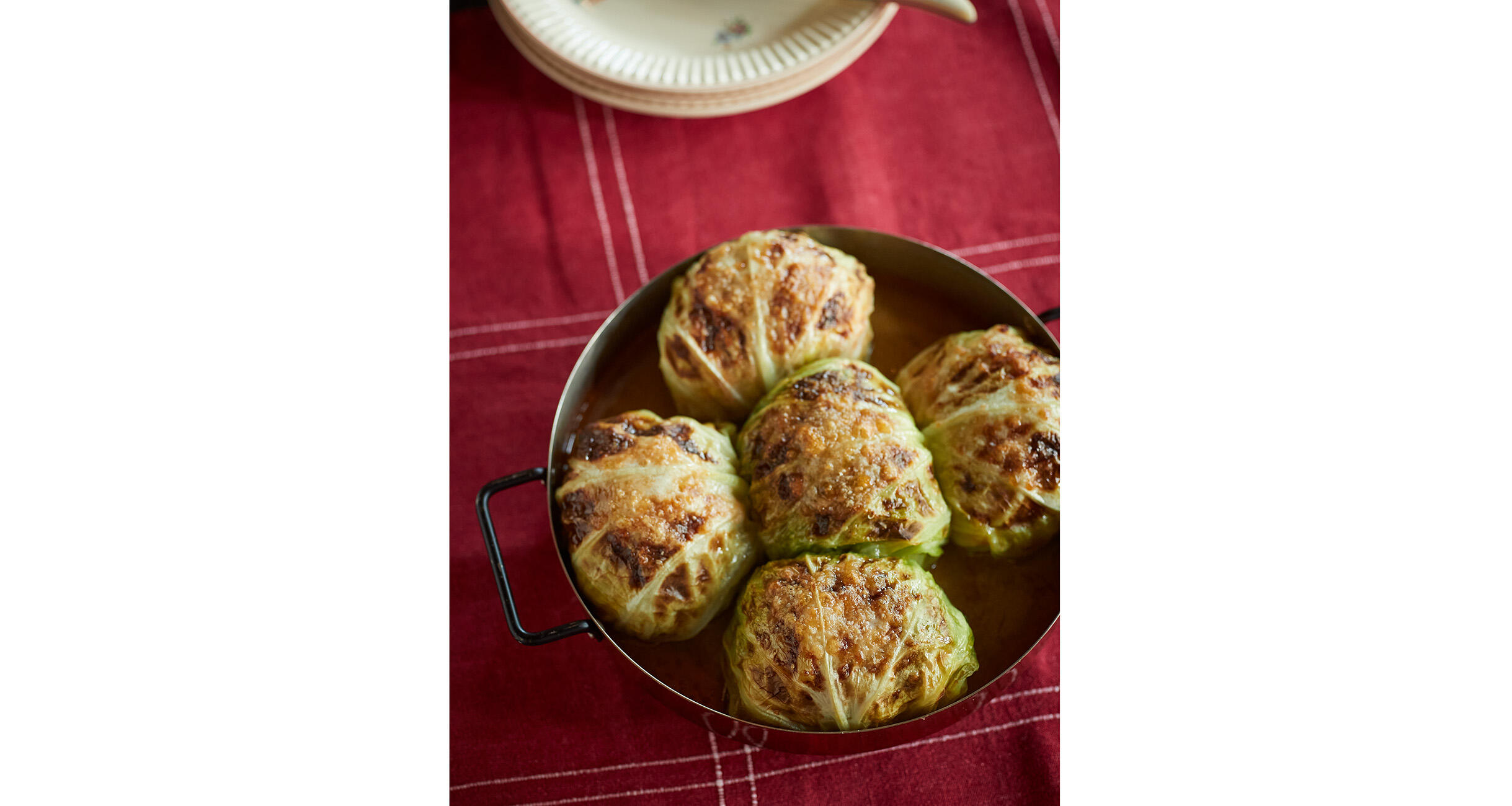 スパイスたっぷり焼きロールキャベツ