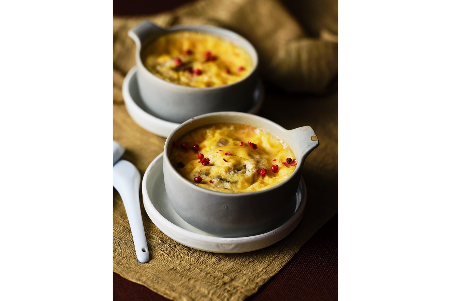 牡蠣のフラン風グラタン