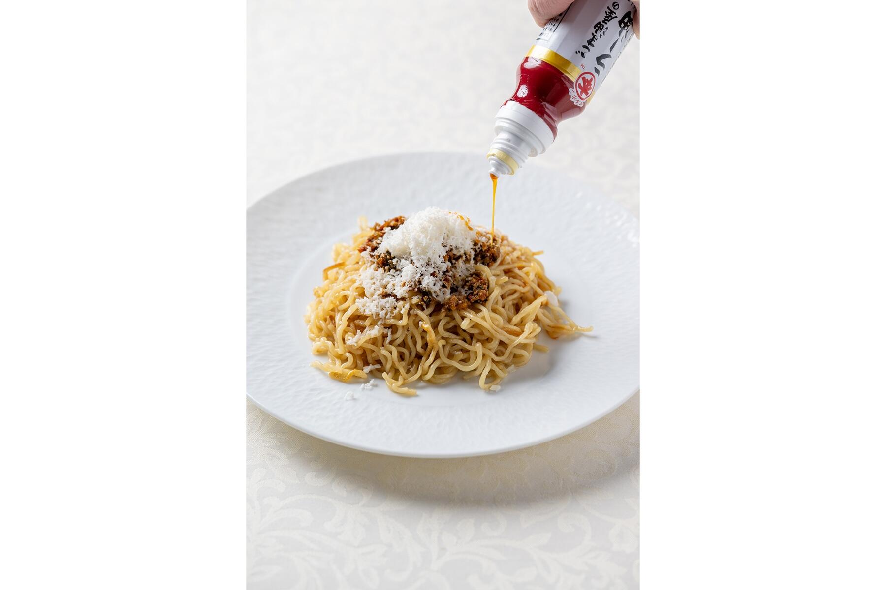 担々豆乳チーズ焼きそば