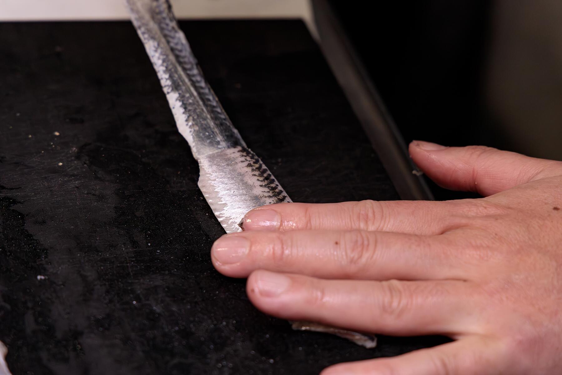 鰯を2等分にする