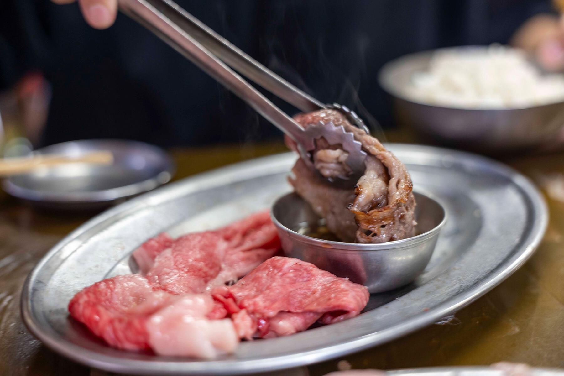 ポン酢にひたす