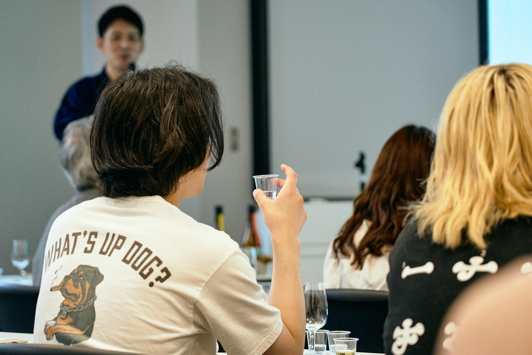 グラスに入った焼酎