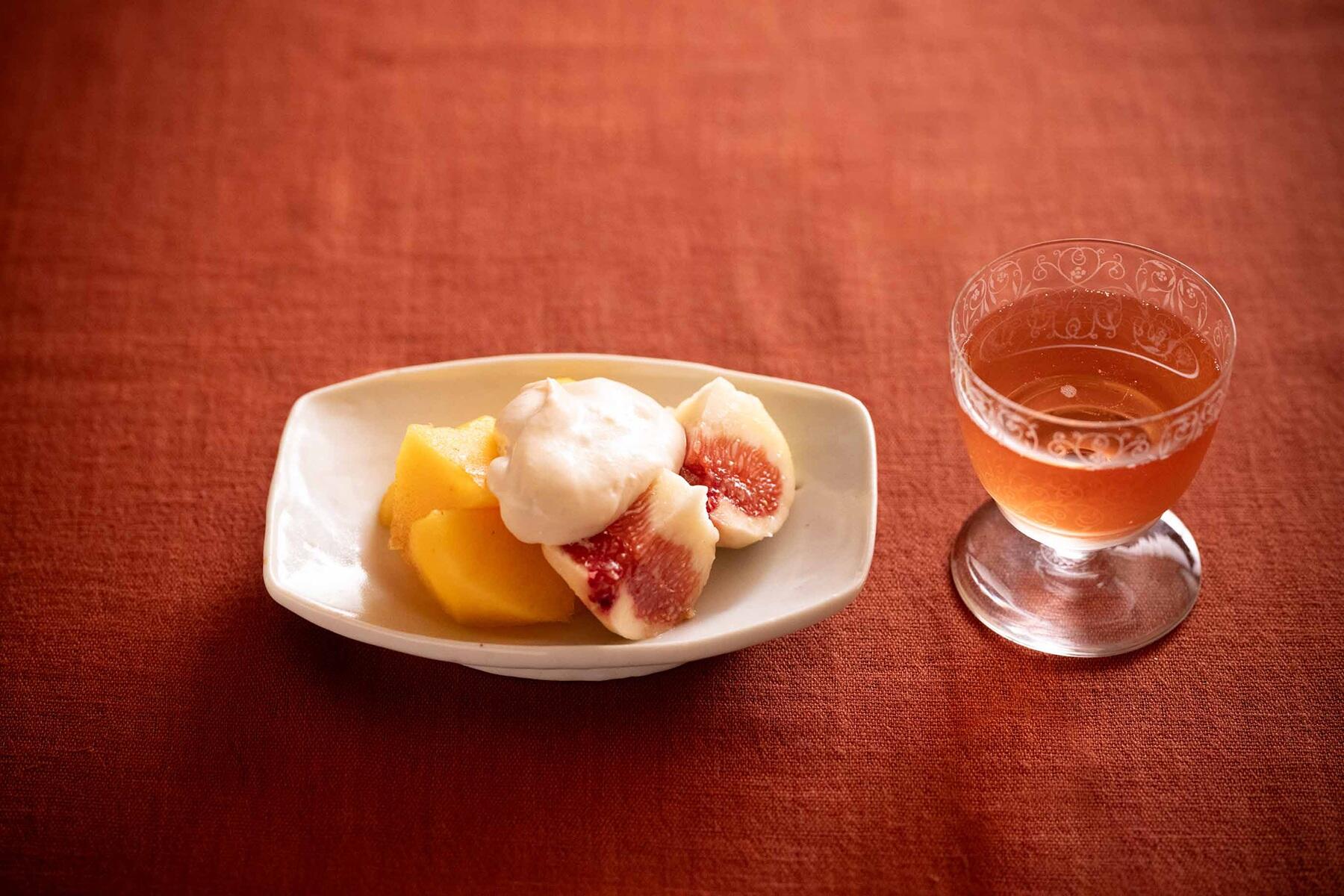 いちじく&柿の豆腐ソース