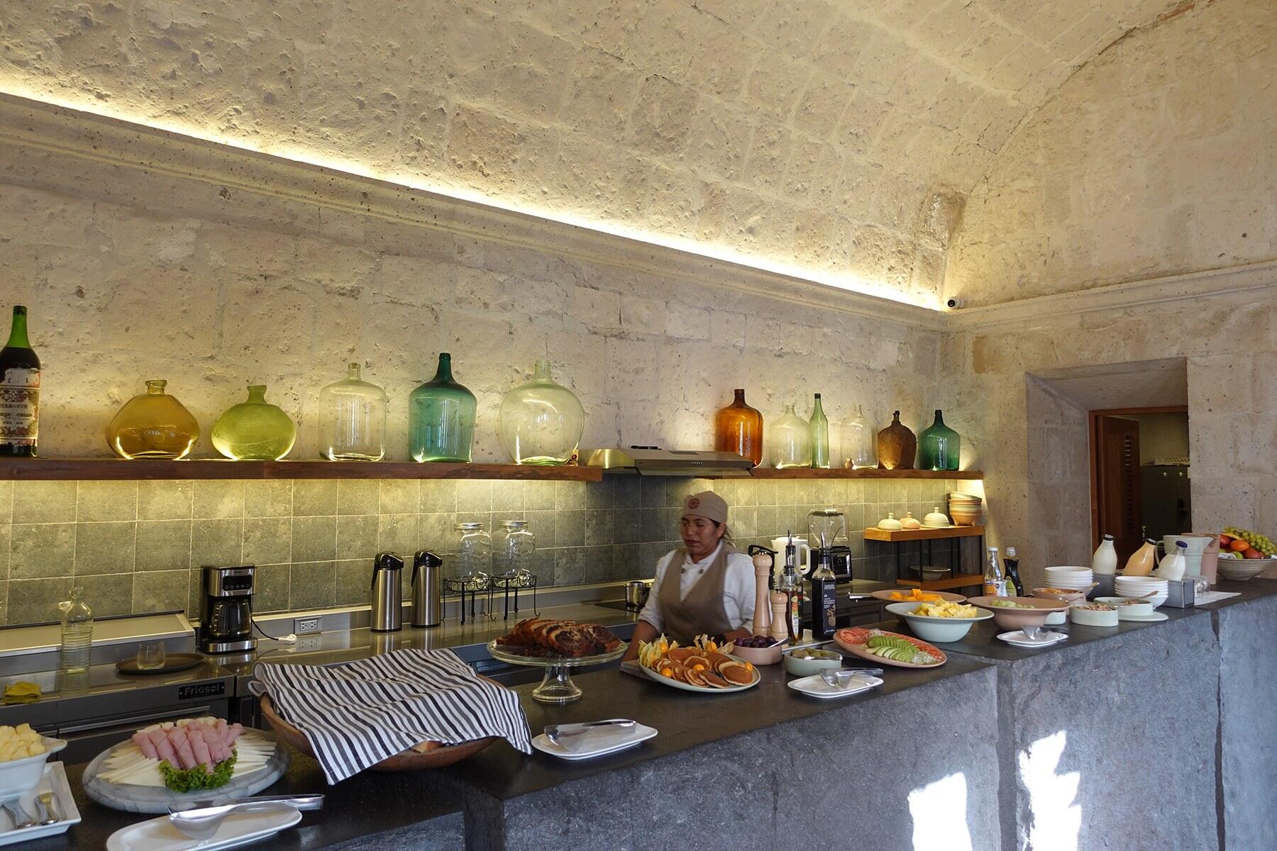 朝食ビュッフェ