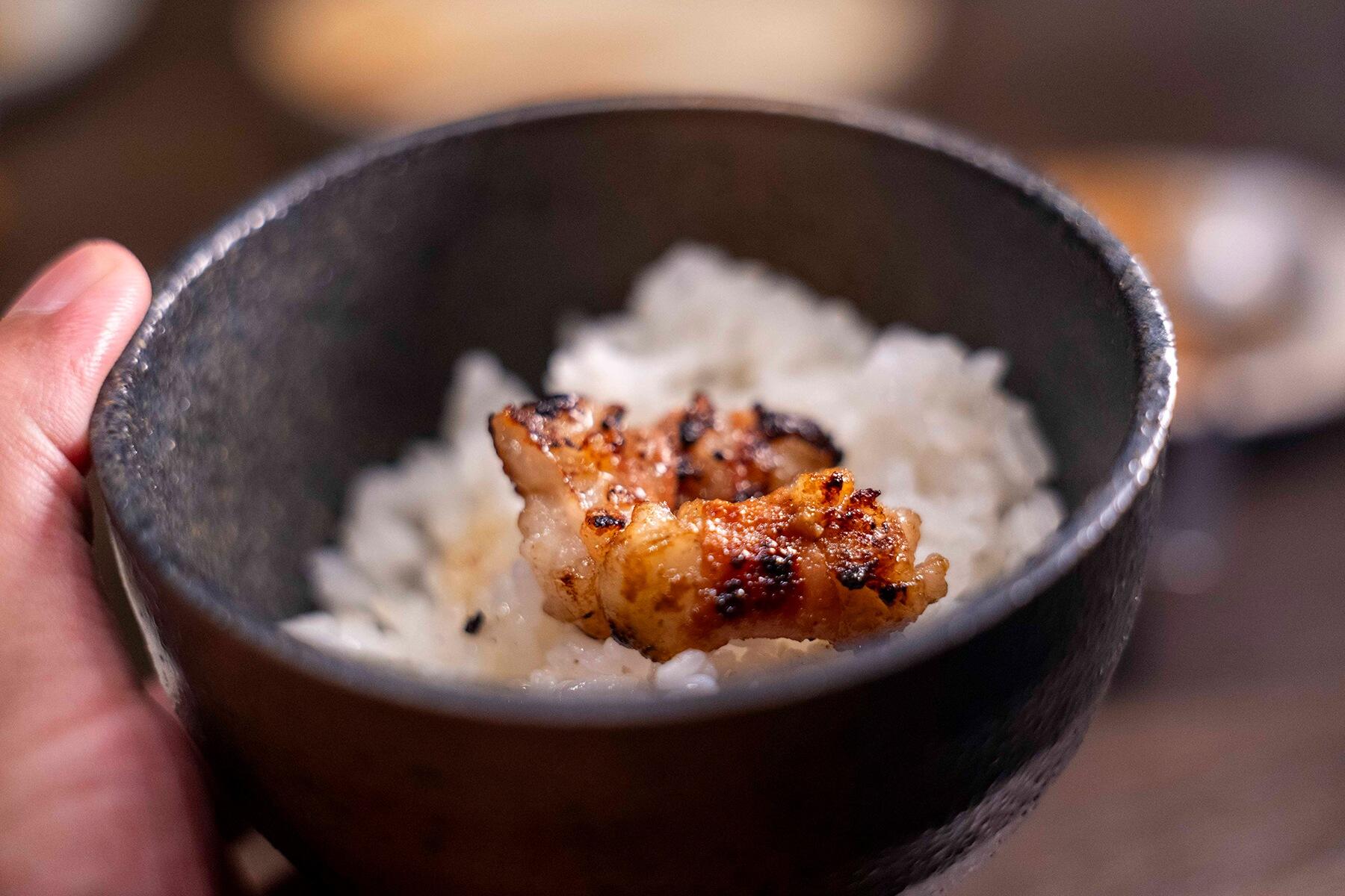 ホルモンとライス