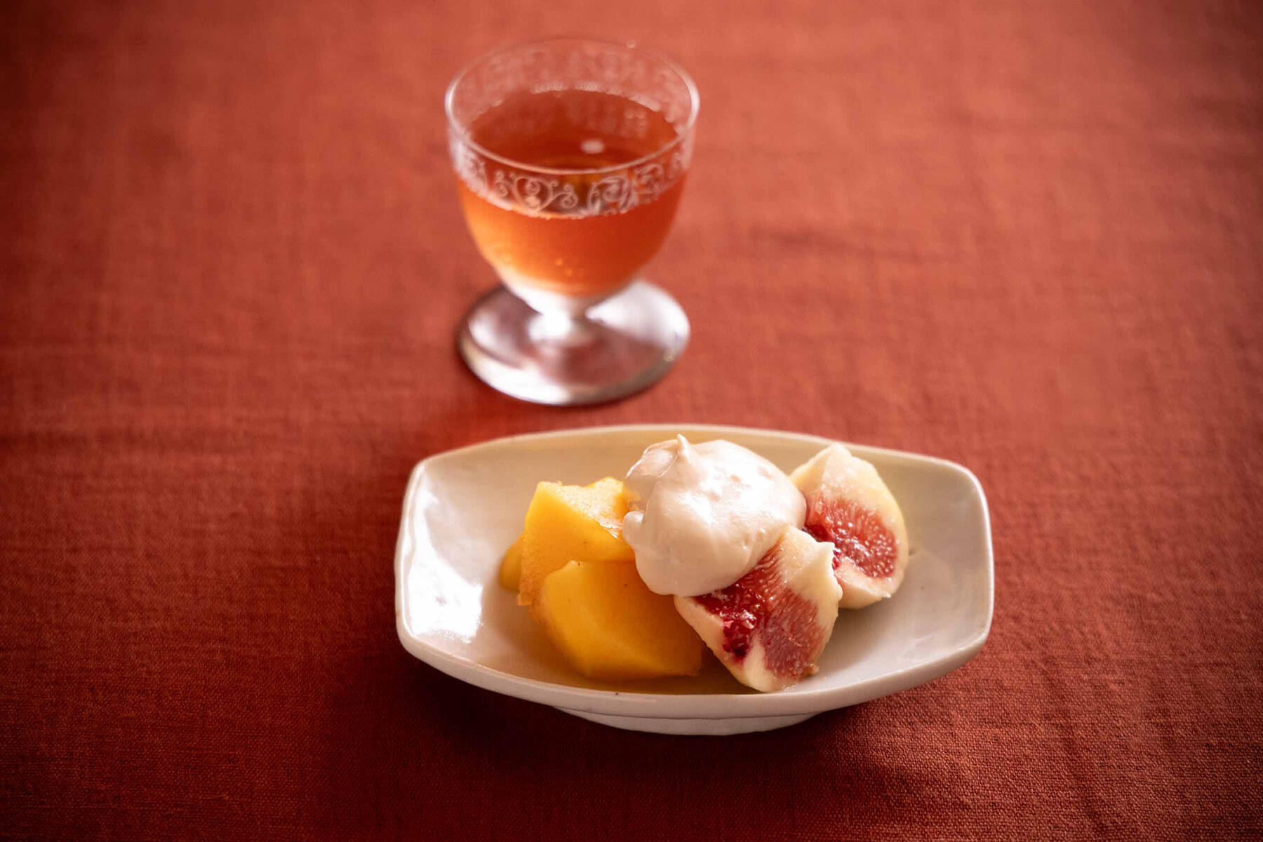 いちじく＆柿の豆腐ソース