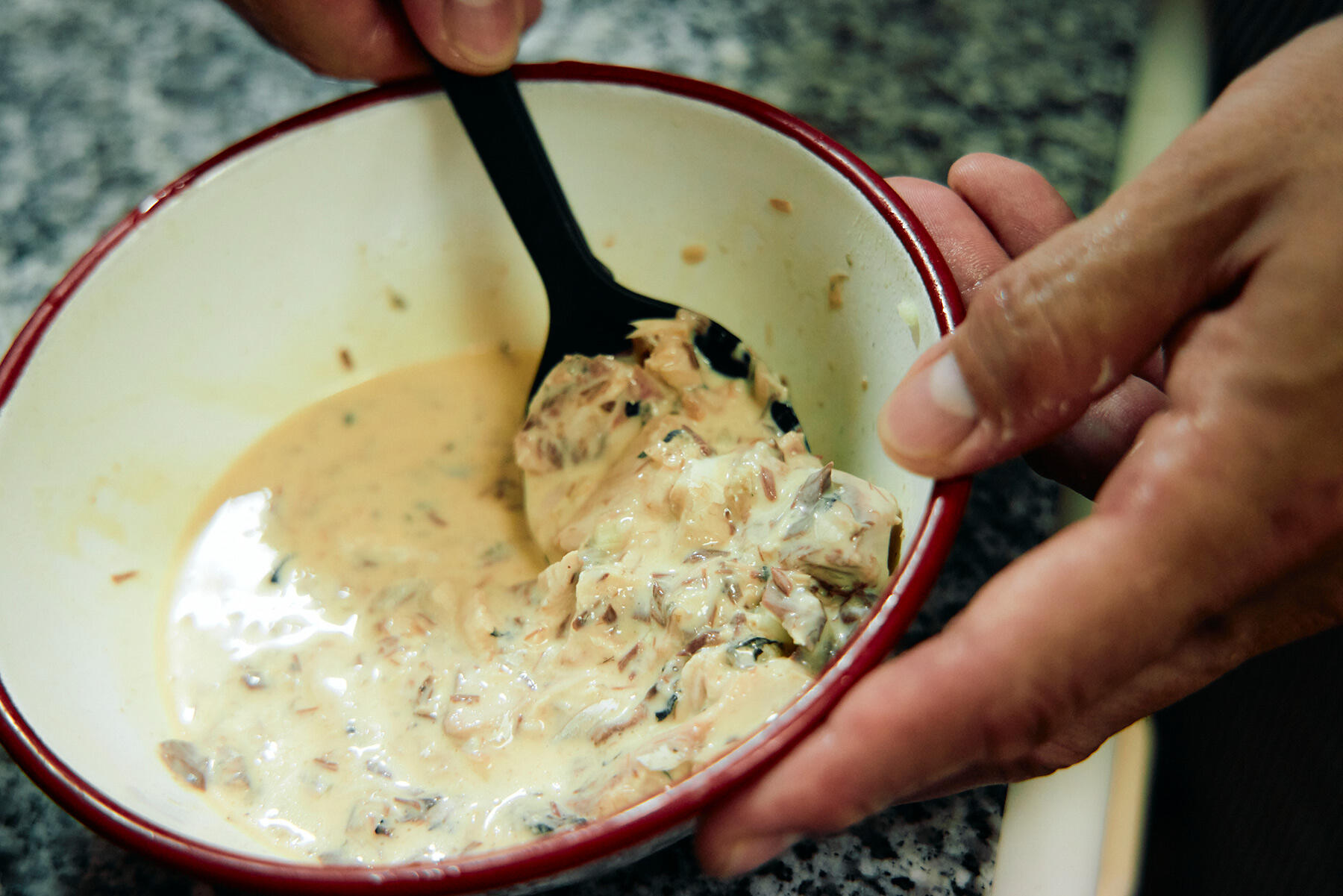 アパレイユとフィリングを合わせる