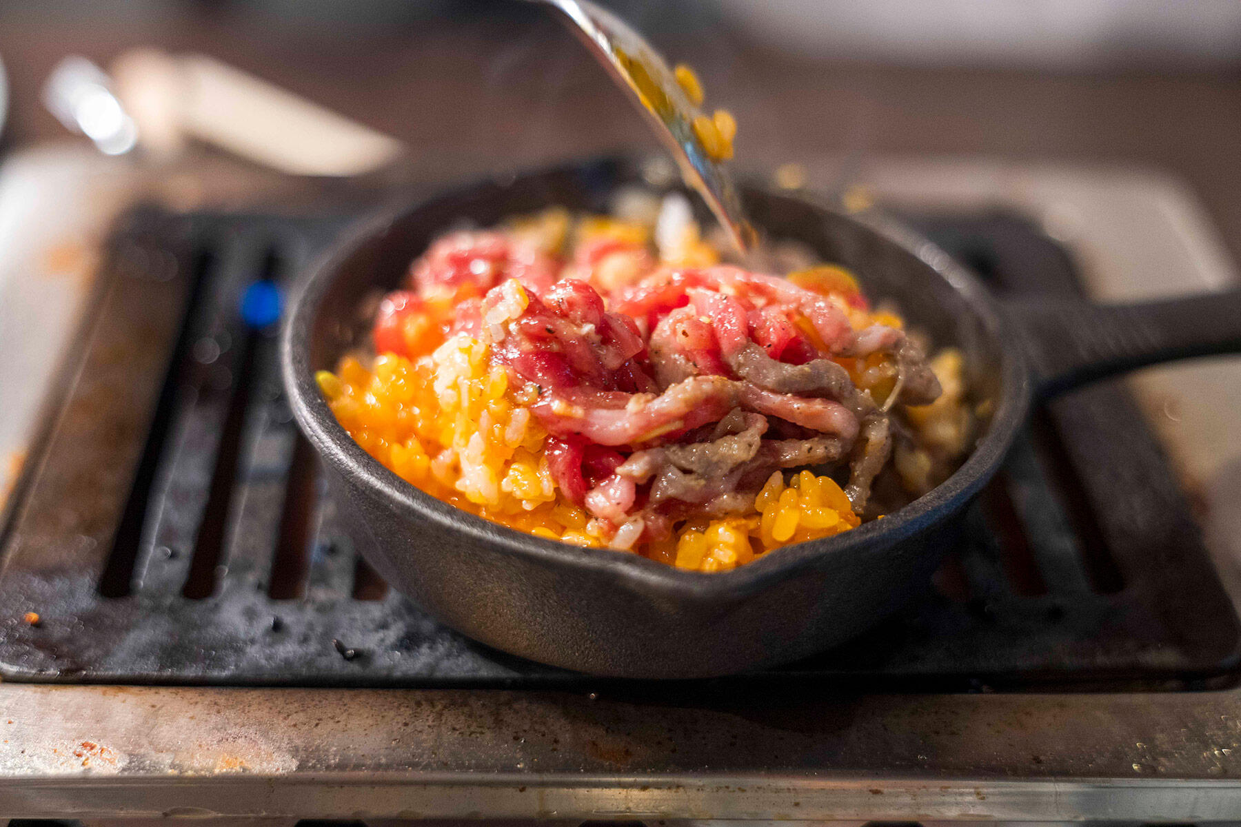 レア焼きユッケご飯