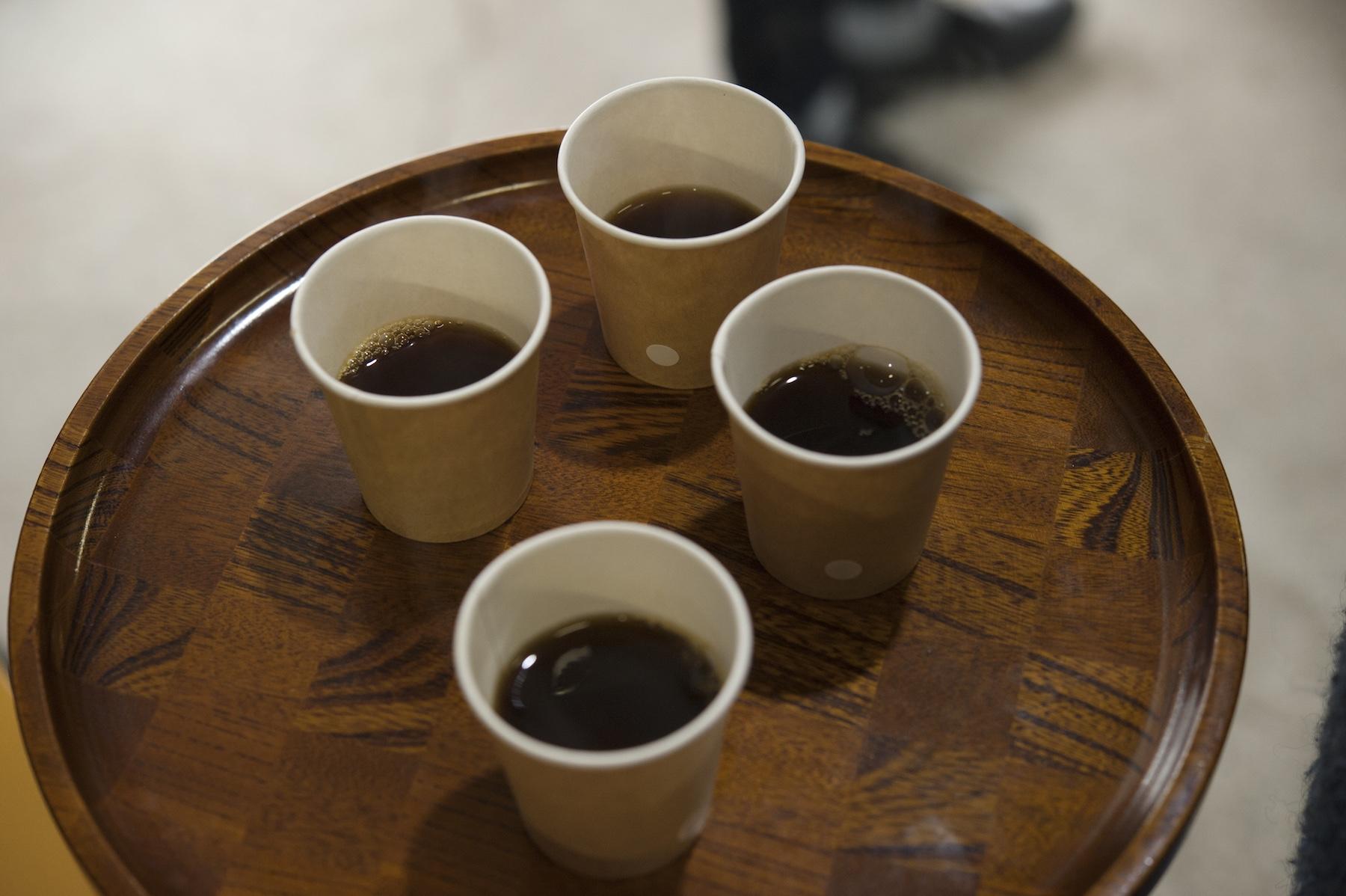 違った特徴を持つ4種類のコーヒー。果たして、自分好みの味に出会えるかな？