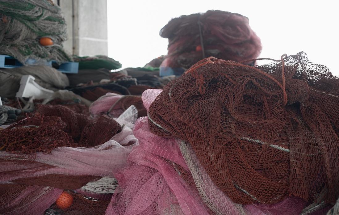 漁がなければ、網も出番なし。明日は、大漁になることを祈るしかない。