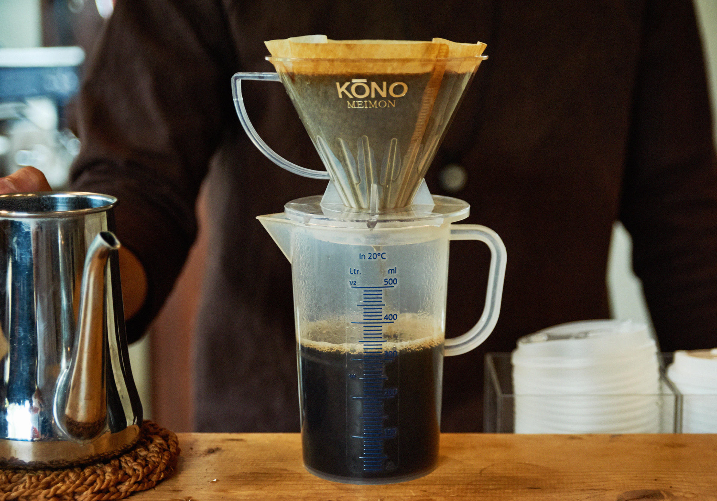 コーノで淹れるコーヒー