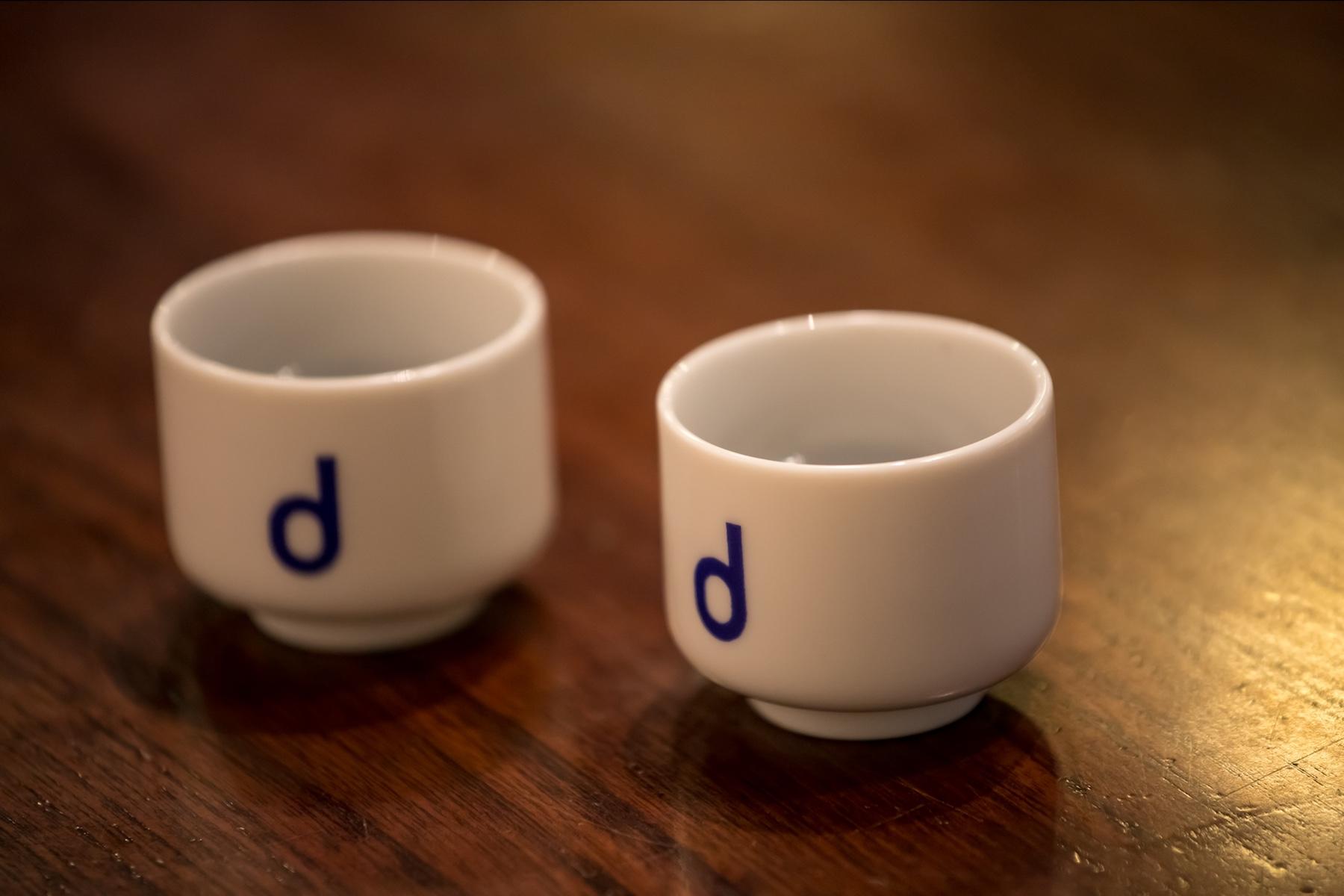 d酒イベントで大活躍のオリジナルお猪口。もちろん大阪でも!4杯呑んだら1合です。