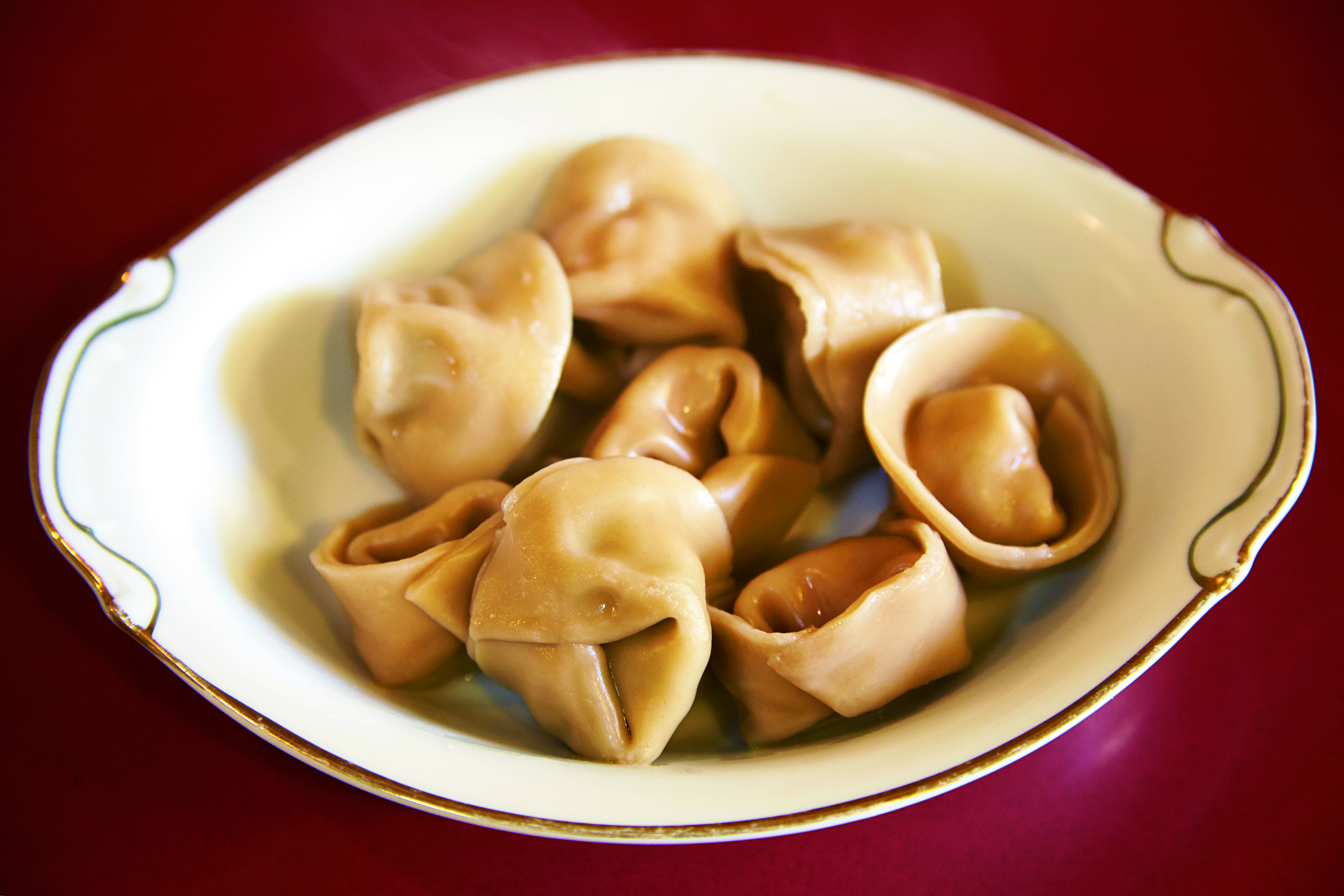 豚・大根と搾菜の水餃子