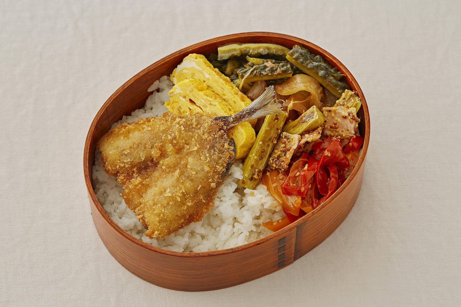 アジフライ弁当