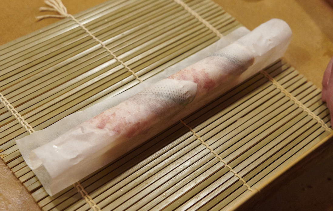 巻き簾だけを外す