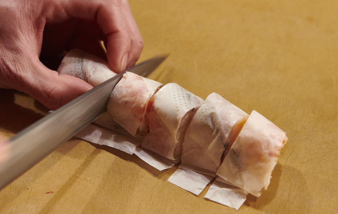 ひと口大に切る